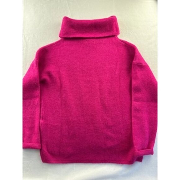 Lumière Womens Fuchsia Turtleneck Sweater L Acrylic Blend - Picture 4 of 4